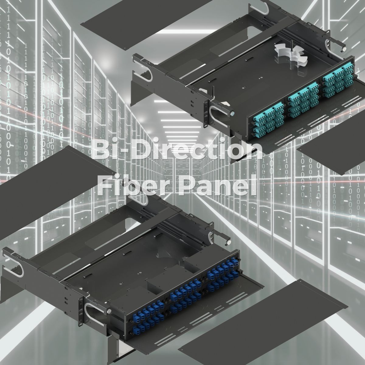 2U LGX Bi-Directional Fiber Patch Panel